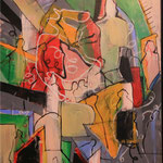 Hier und was?                         Acryl   80x100
