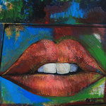 Die Lippen im Bild          Acryl   60x60