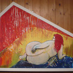 Grosszügig   circa 70x90  mit Rahmen spezial                                 VERKAUFT
