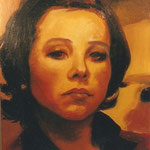 Selfportrait, oil on canvas, 30 x 20 cm. 2003