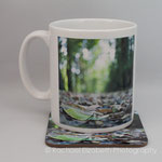Mug and coaster set £10 each comes in clear plastic or cardboard box plus p&p