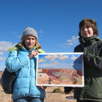 Canyon De Chelly, AZ with wife and son, 2005