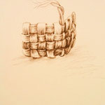Basket Weave in Sepia