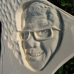 Bust carved in HDF