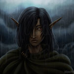 "Rain" - an old Illustration of Vyon I still adore despite its obvious flaws :)