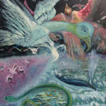 Die Schöpfung 5. Tag "Fische, Vögel" *1992 # 100x80cm