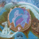 Die Schöpfung 6. Tag "Menschen und Säugetiere" *1992 # 100x80cm