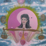 Tierkreiszeichen Waage (24. September bis 23. Oktober) *1996 #70x60cm