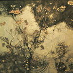 『流転ー桜Ⅱ』F30号（90.9×72.7㎝）画布に岩絵具　2013年