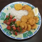 Camarones apanados