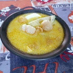 Locro de Papas con Cuero Reventado
