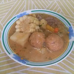 Caldo de Bolitas Tinguiadas