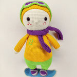 Snowboarder amigurumi