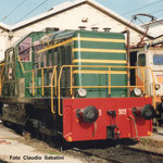 Deposito di Livorno, gennaio 1990: la D143-3013 e la E646-121
