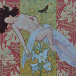Lilie, Oil 100 x 70 cm, 