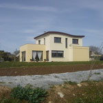 Maison toiture en forme de vague