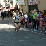 IZASKUN Ganando la Carrera del Encierro