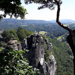 Blick von der Bastei bei Rathen