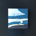 Série bleue , carré magique n°8 . Art contemporain, marqueterie . 150€  
