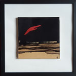 Série ébène blanc , carré magique n°2 . Marqueterie contemporaine . 119€ 