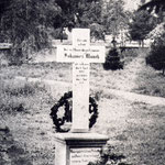 Grabkreuz von Pfarrer Johannes Münch (1809-1878) Aufnahme kurz nach 1878