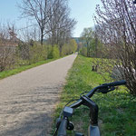 Bestens ausgebauter Radweg auf der ehemaligen Bahntrasse der Hohenstaufenbahn