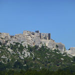 .... immer den Blick auf die Burgruinen von Les Baux en Provence.....