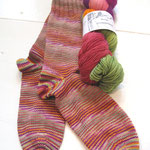 Socken und Strang vom "Tulpenstrauß"