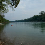 Der "Rio Lacanja" hier in der Trockenzeit - in der Regenzeit führt er 3mal soviel Wasser