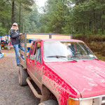 Arturos truck - Rita & Rudi on the loading platform - enjoyed the trip