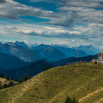 Blick vom Wallberg auf die Alpen...