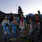 Vor dem Start – hier rechts die Patrouille aus dem Gadertal