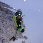 was für gewaltige Flocken vom Himmel kommen