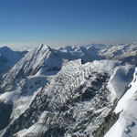 von links - Zufallspitze, Cevedale, König und Zebrú