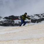 Nun im feinsten Firn unterwegs