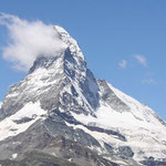 Das berühmte Matterhorn war leider immer im Nebel versteckt und zeigte sich kaum