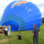 Départ en Montgolfière