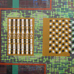 TABLAS SOBRE NUDOS. Acrílico sobre madera. 114x146. 2004