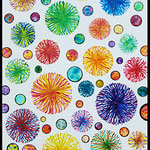 Microscopic Galaxies Aquarell on paper 10x15cm