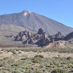 Lavafelder am Fuss des Teide-Vulkan