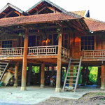 Ein typisches Stelzenhaus der ethnischen Minderheiten in Nordvietnam.