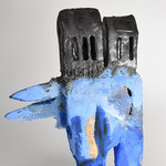 Navire argo, 2025. Grès émaillé H40cm