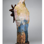 Constellation du coq, 2025. Grès émaillé H41cm