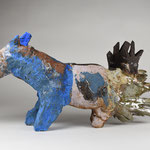Canis major, 2025. Grès émaillé H26cm
