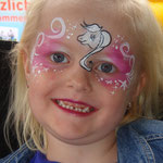 Kinderschminken von den FAcepainters beim Sommerfest vom Lidl Cloppenburg