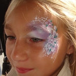 Kinderschminken von den Facepainters beim Sommerfest vom Lidl Cloppenburg