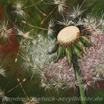 "Pusteblume", 120 cm x 100 cm, in Holzrahmen (in Privatbesitz)