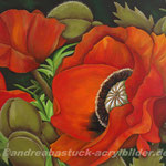 "Roter Mohn", 120 cm x 100 cm