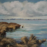 Am Ewigen Meer, Acryl auf Leinwand, 50x70 cm, Pinseltechnik