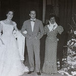 Con Lina Huarte y Alfredo Kraus